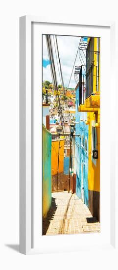 ¡Viva Mexico! Panoramic Collection - Street Scene Guanajuato IV-Philippe Hugonnard-Framed Photographic Print