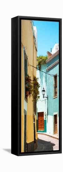 ¡Viva Mexico! Panoramic Collection - Street Scene Guanajuato VI-Philippe Hugonnard-Framed Stretched Canvas