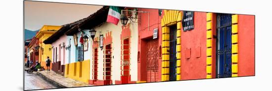 ¡Viva Mexico! Panoramic Collection - Street Scene San Cristobal de Las Casas II-Philippe Hugonnard-Mounted Photographic Print