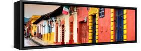 ¡Viva Mexico! Panoramic Collection - Street Scene San Cristobal de Las Casas II-Philippe Hugonnard-Framed Stretched Canvas