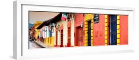 ¡Viva Mexico! Panoramic Collection - Street Scene San Cristobal de Las Casas II-Philippe Hugonnard-Framed Photographic Print