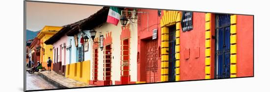 ¡Viva Mexico! Panoramic Collection - Street Scene San Cristobal de Las Casas II-Philippe Hugonnard-Mounted Photographic Print