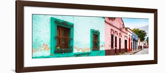 ¡Viva Mexico! Panoramic Collection - Street Scene San Cristobal de Las Casas-Philippe Hugonnard-Framed Photographic Print