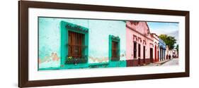 ¡Viva Mexico! Panoramic Collection - Street Scene San Cristobal de Las Casas-Philippe Hugonnard-Framed Photographic Print