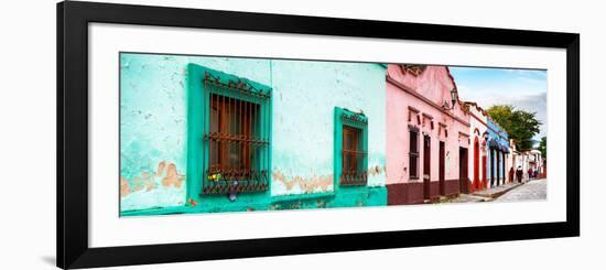 ¡Viva Mexico! Panoramic Collection - Street Scene San Cristobal de Las Casas-Philippe Hugonnard-Framed Photographic Print