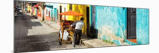 ¡Viva Mexico! Panoramic Collection - Street Vendor in San Cristobal-Philippe Hugonnard-Mounted Photographic Print