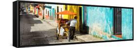 ¡Viva Mexico! Panoramic Collection - Street Vendor in San Cristobal-Philippe Hugonnard-Framed Stretched Canvas