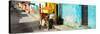 ¡Viva Mexico! Panoramic Collection - Street Vendor in San Cristobal-Philippe Hugonnard-Stretched Canvas