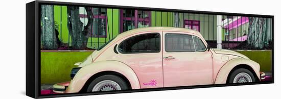 ¡Viva Mexico! Panoramic Collection - "Summer" VW Beetle Car IV-Philippe Hugonnard-Framed Stretched Canvas
