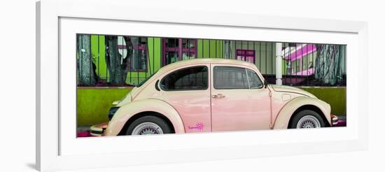 ¡Viva Mexico! Panoramic Collection - "Summer" VW Beetle Car IV-Philippe Hugonnard-Framed Photographic Print