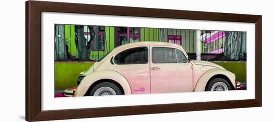 ¡Viva Mexico! Panoramic Collection - "Summer" VW Beetle Car IV-Philippe Hugonnard-Framed Photographic Print