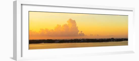 ¡Viva Mexico! Panoramic Collection - Sunset over Cancun-Philippe Hugonnard-Framed Photographic Print