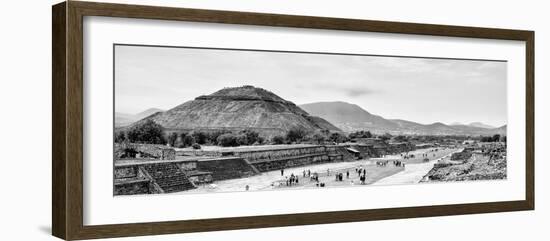 ¡Viva Mexico! Panoramic Collection - Teotihuacan Pyramid II-Philippe Hugonnard-Framed Photographic Print