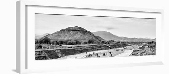 ¡Viva Mexico! Panoramic Collection - Teotihuacan Pyramid II-Philippe Hugonnard-Framed Photographic Print