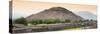 ¡Viva Mexico! Panoramic Collection - Teotihuacan Pyramid III-Philippe Hugonnard-Stretched Canvas