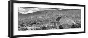¡Viva Mexico! Panoramic Collection - Teotihuacan Pyramid of the Sun I-Philippe Hugonnard-Framed Photographic Print