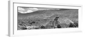 ¡Viva Mexico! Panoramic Collection - Teotihuacan Pyramid of the Sun I-Philippe Hugonnard-Framed Photographic Print