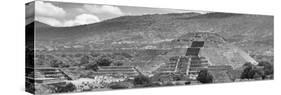 ¡Viva Mexico! Panoramic Collection - Teotihuacan Pyramid of the Sun I-Philippe Hugonnard-Stretched Canvas