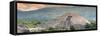 ¡Viva Mexico! Panoramic Collection - Teotihuacan Pyramid of the Sun II-Philippe Hugonnard-Framed Stretched Canvas