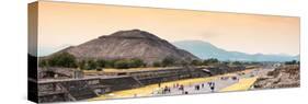 ¡Viva Mexico! Panoramic Collection - Teotihuacan Pyramid-Philippe Hugonnard-Stretched Canvas