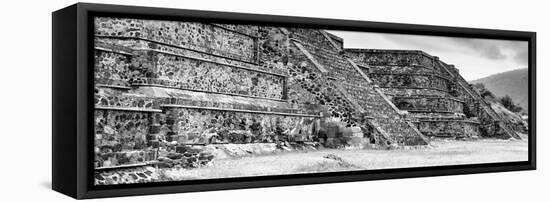 ¡Viva Mexico! Panoramic Collection - Teotihuacan Pyramids II-Philippe Hugonnard-Framed Stretched Canvas