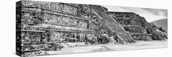 ¡Viva Mexico! Panoramic Collection - Teotihuacan Pyramids II-Philippe Hugonnard-Stretched Canvas