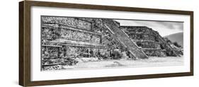 ¡Viva Mexico! Panoramic Collection - Teotihuacan Pyramids II-Philippe Hugonnard-Framed Photographic Print