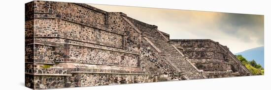 ¡Viva Mexico! Panoramic Collection - Teotihuacan Pyramids III-Philippe Hugonnard-Stretched Canvas