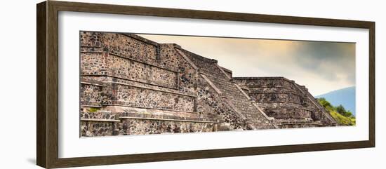 ¡Viva Mexico! Panoramic Collection - Teotihuacan Pyramids III-Philippe Hugonnard-Framed Photographic Print