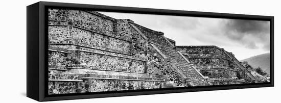 ¡Viva Mexico! Panoramic Collection - Teotihuacan Pyramids IV-Philippe Hugonnard-Framed Stretched Canvas