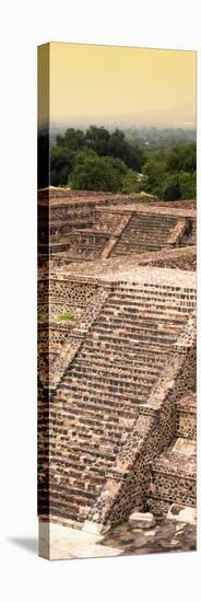 ¡Viva Mexico! Panoramic Collection - Teotihuacan Pyramids of the Sun III-Philippe Hugonnard-Stretched Canvas