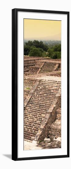 ¡Viva Mexico! Panoramic Collection - Teotihuacan Pyramids of the Sun III-Philippe Hugonnard-Framed Photographic Print