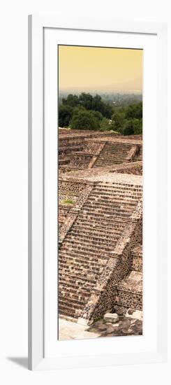 ¡Viva Mexico! Panoramic Collection - Teotihuacan Pyramids of the Sun III-Philippe Hugonnard-Framed Photographic Print