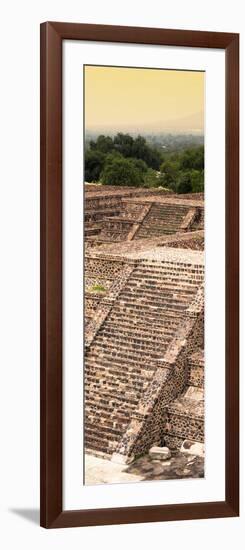 ¡Viva Mexico! Panoramic Collection - Teotihuacan Pyramids of the Sun III-Philippe Hugonnard-Framed Photographic Print