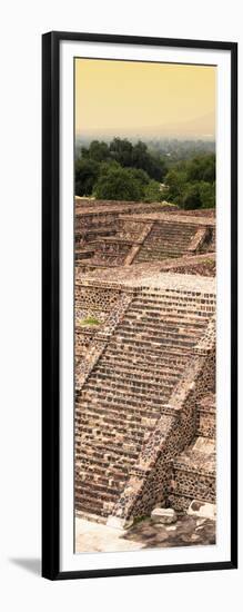 ¡Viva Mexico! Panoramic Collection - Teotihuacan Pyramids of the Sun III-Philippe Hugonnard-Framed Photographic Print