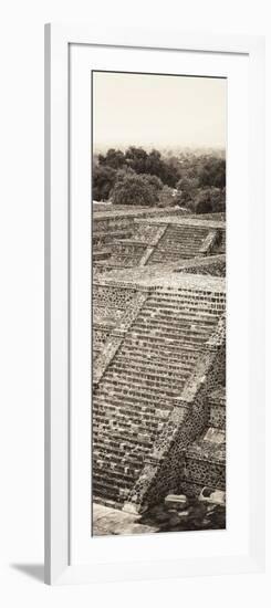 ¡Viva Mexico! Panoramic Collection - Teotihuacan Pyramids of the Sun-Philippe Hugonnard-Framed Photographic Print