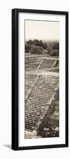 ¡Viva Mexico! Panoramic Collection - Teotihuacan Pyramids of the Sun-Philippe Hugonnard-Framed Photographic Print