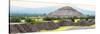 ¡Viva Mexico! Panoramic Collection - Teotihuacan Pyramids V-Philippe Hugonnard-Stretched Canvas