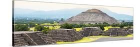 ¡Viva Mexico! Panoramic Collection - Teotihuacan Pyramids V-Philippe Hugonnard-Stretched Canvas