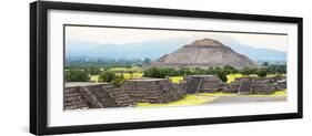 ¡Viva Mexico! Panoramic Collection - Teotihuacan Pyramids V-Philippe Hugonnard-Framed Photographic Print