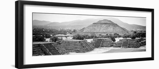 ¡Viva Mexico! Panoramic Collection - Teotihuacan Pyramids VI-Philippe Hugonnard-Framed Photographic Print