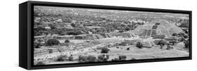 ¡Viva Mexico! Panoramic Collection - Teotihuacan Pyramids VIII-Philippe Hugonnard-Framed Stretched Canvas