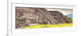 ¡Viva Mexico! Panoramic Collection - Teotihuacan Pyramids-Philippe Hugonnard-Framed Photographic Print