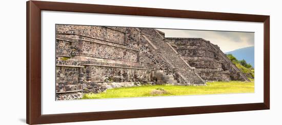 ¡Viva Mexico! Panoramic Collection - Teotihuacan Pyramids-Philippe Hugonnard-Framed Photographic Print