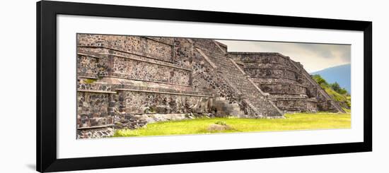 ¡Viva Mexico! Panoramic Collection - Teotihuacan Pyramids-Philippe Hugonnard-Framed Photographic Print