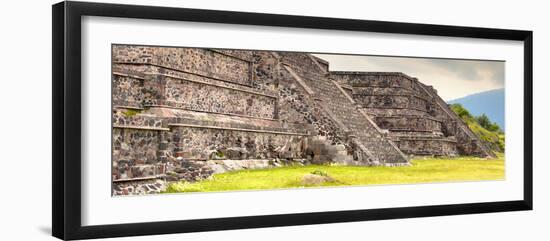 ¡Viva Mexico! Panoramic Collection - Teotihuacan Pyramids-Philippe Hugonnard-Framed Photographic Print