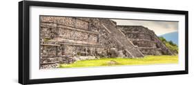 ¡Viva Mexico! Panoramic Collection - Teotihuacan Pyramids-Philippe Hugonnard-Framed Photographic Print