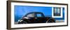 ¡Viva Mexico! Panoramic Collection - The Black VW Beetle Car with Blue Wall-Philippe Hugonnard-Framed Photographic Print