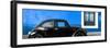 ¡Viva Mexico! Panoramic Collection - The Black VW Beetle Car with Blue Wall-Philippe Hugonnard-Framed Photographic Print