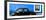 ¡Viva Mexico! Panoramic Collection - The Black VW Beetle Car with Blue Wall-Philippe Hugonnard-Framed Photographic Print